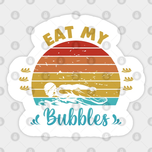 Eat my bubbles Sticker by Swimarts